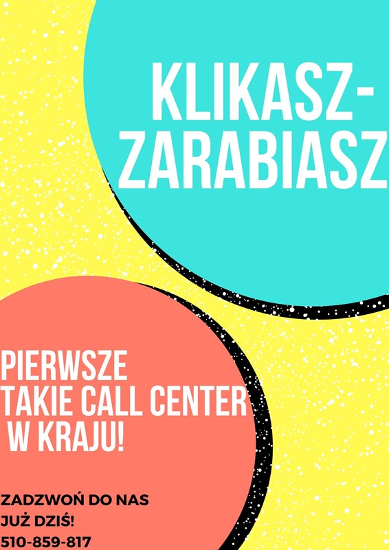 PIERWSZE TAKIE CALL CENTER W NASZYM KRAJU! SPOKO ROBOTA- OBSŁUGUJESZ BO